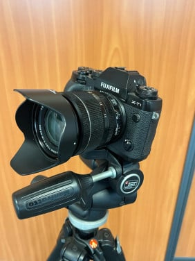 Fujifilm X-T1 body, lens, statief Manfrotto