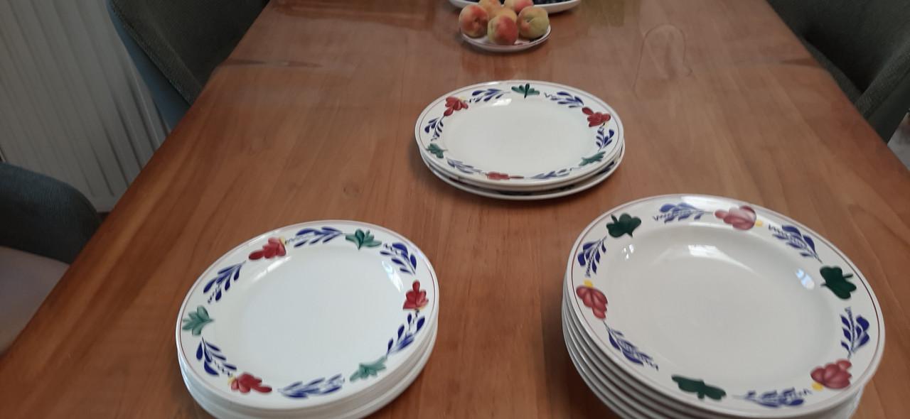 6 Boerenbont diepe borden