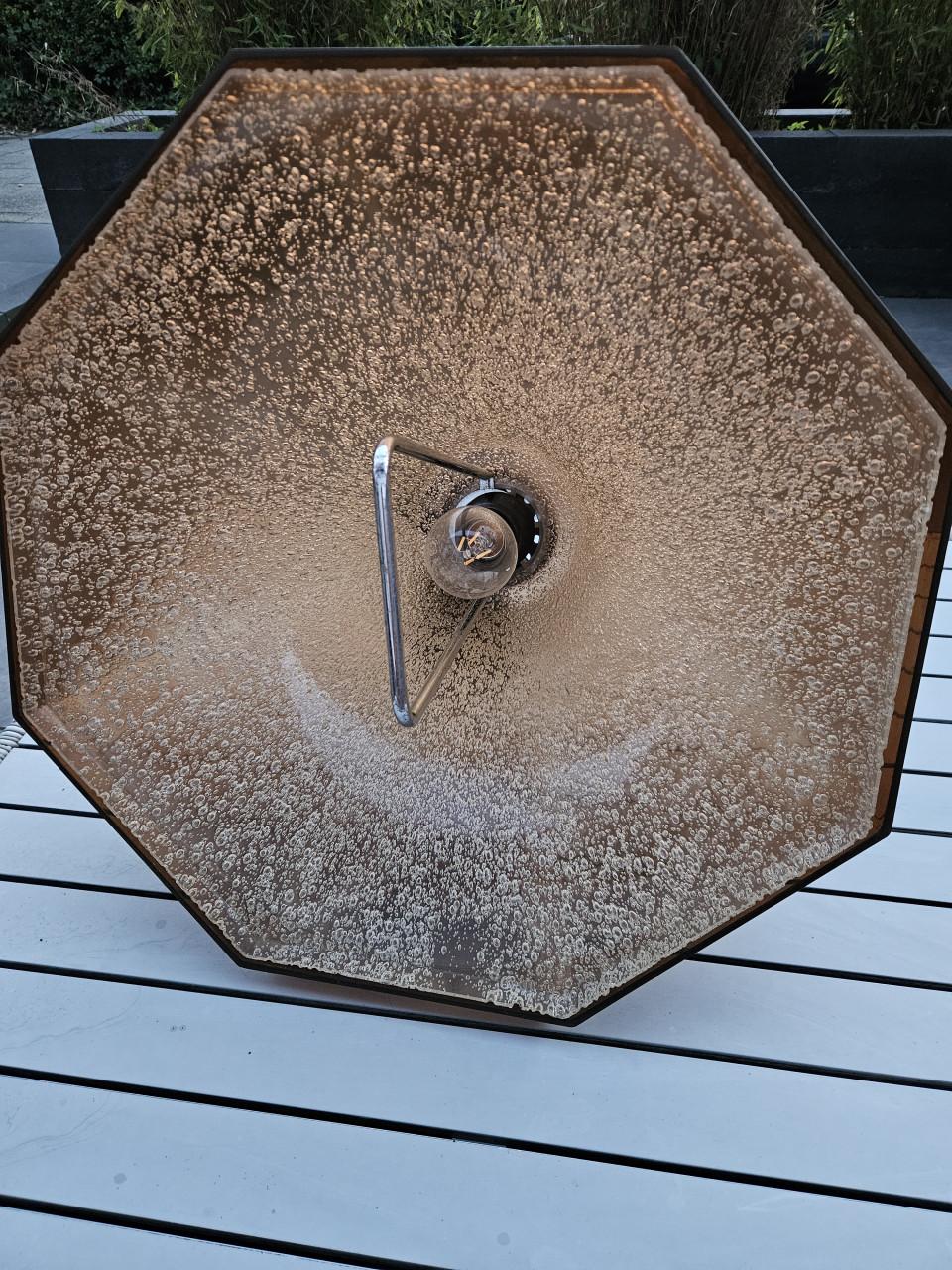 Zeldzame DL Holland Octagon 'UFO' Hanglamp – Jaren 80 herda