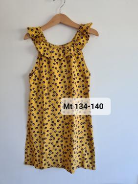 Leuk geel zomer jurkje Maat 134-140