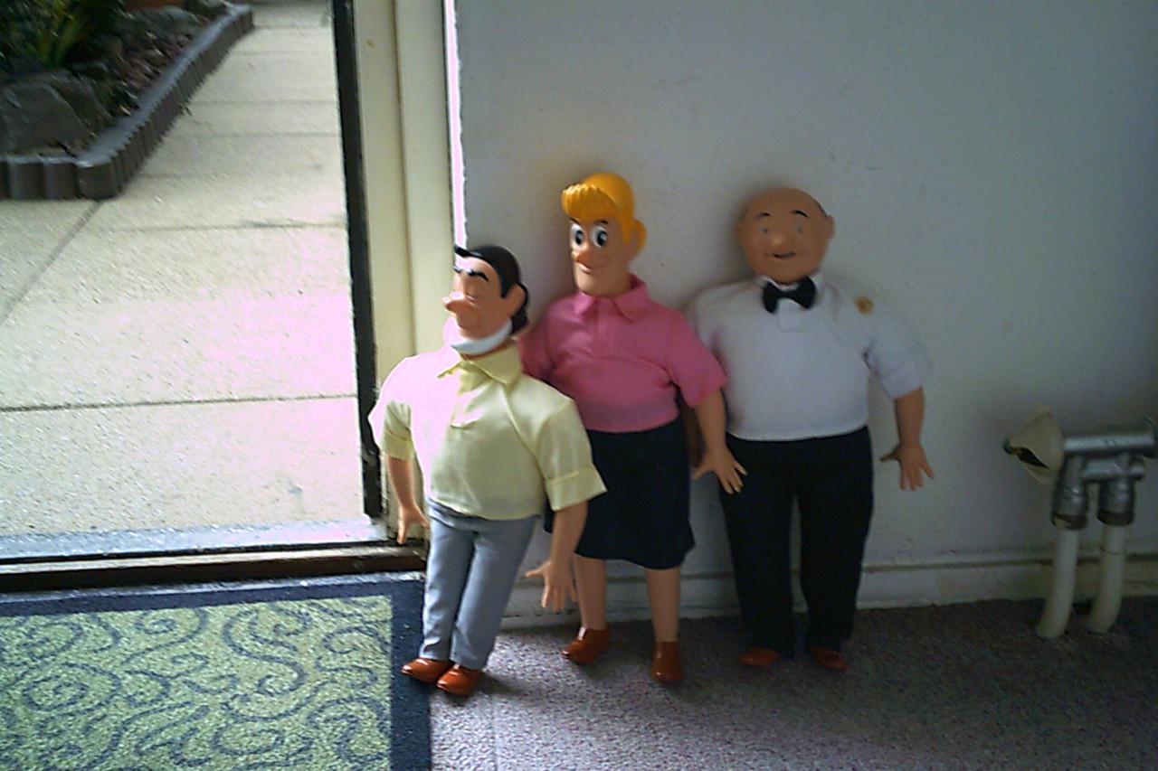 STRIPFIGUURPOPPEN, Jerom, Lambik en tante Sidonia ...