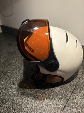 Skihelm met vizier , maat s