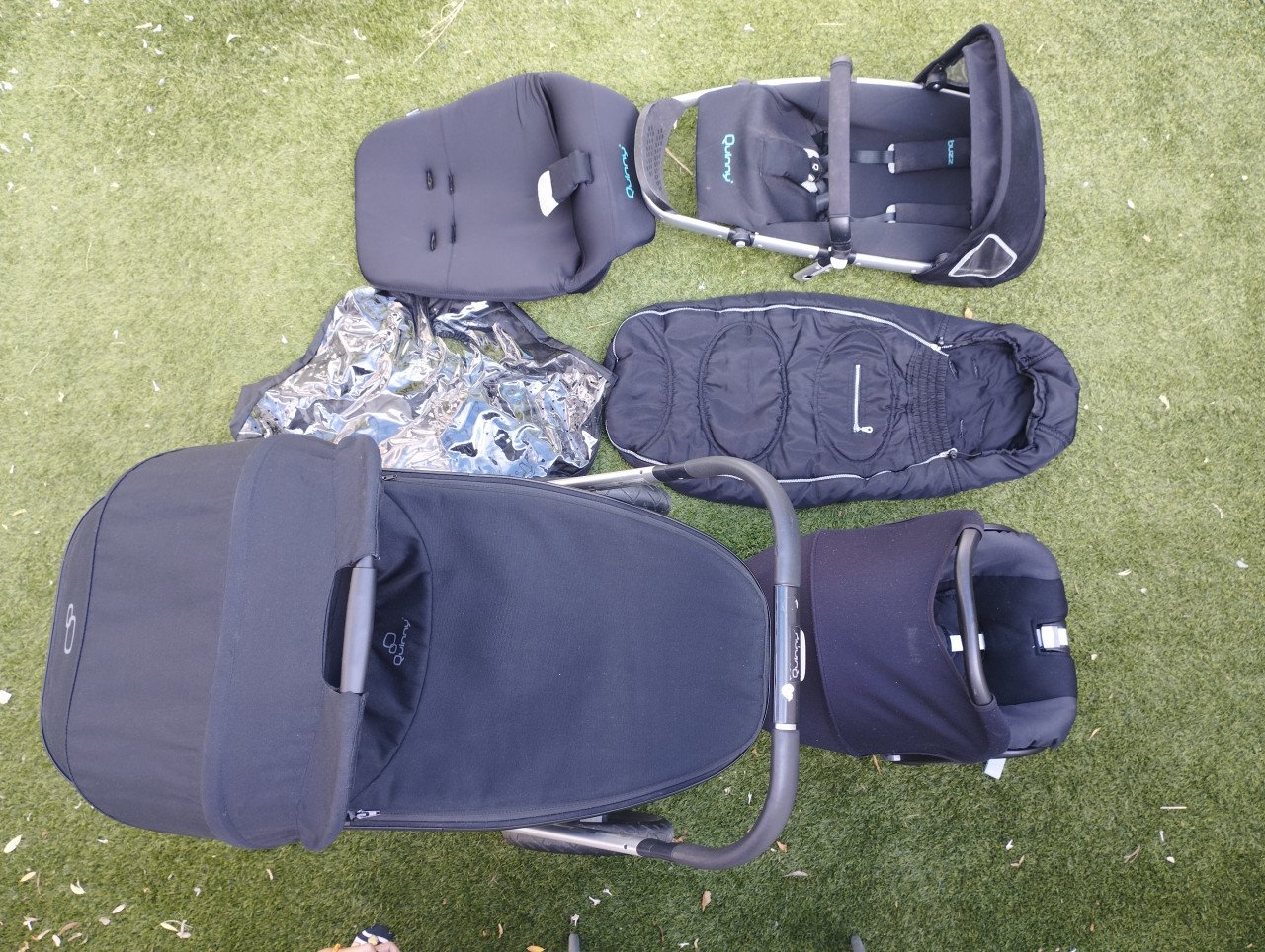 Kinderwagen Quincy Buzz zwart 3in1