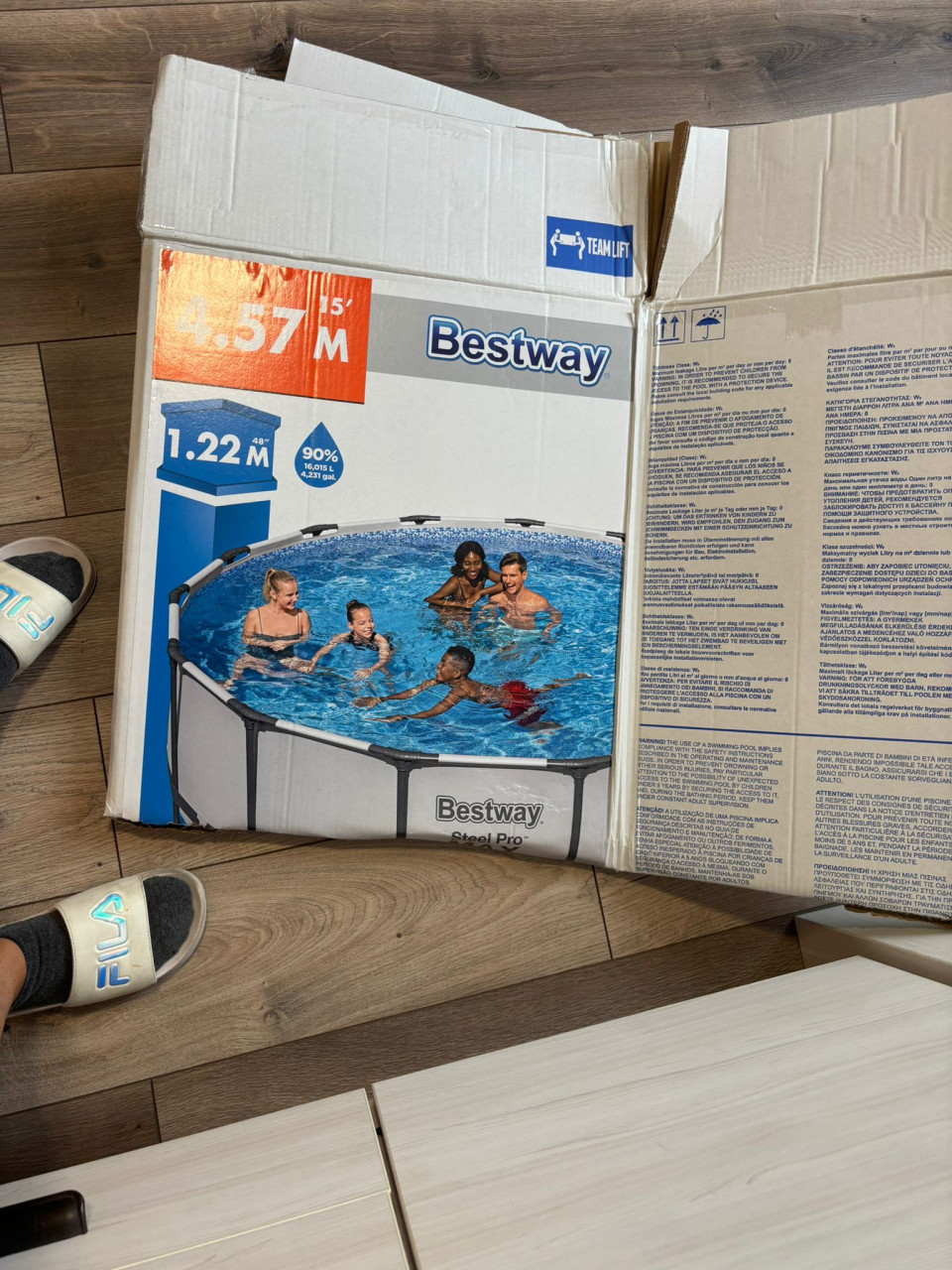 Bestway zwembad **nieuw** 4.57m x 1.22m