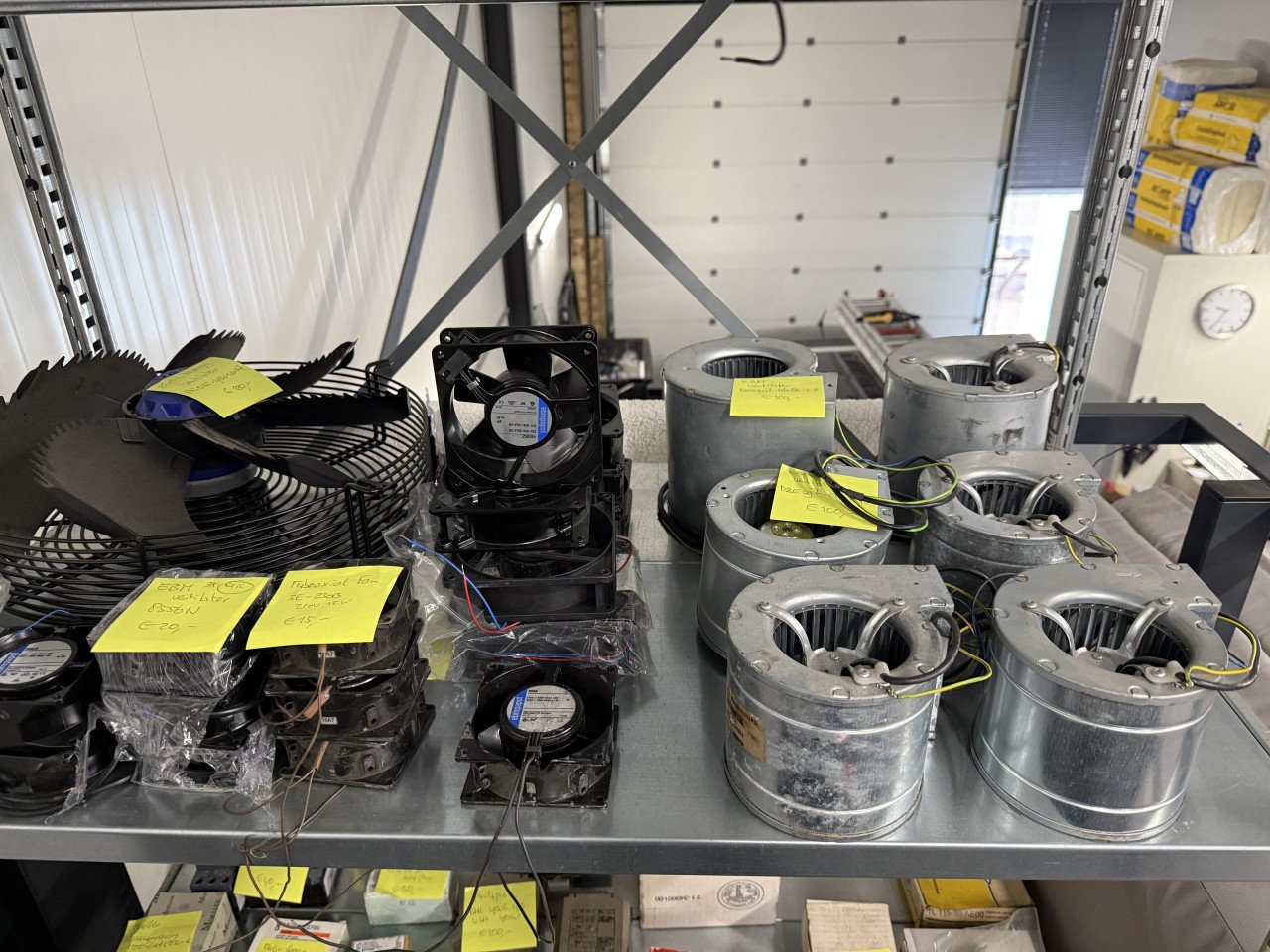 Ventilatoren tbv koel -en vriesinstallaties