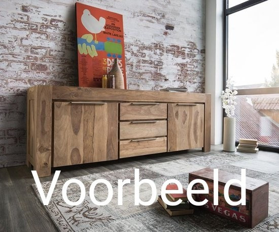 Massief acaciahouten dressoir