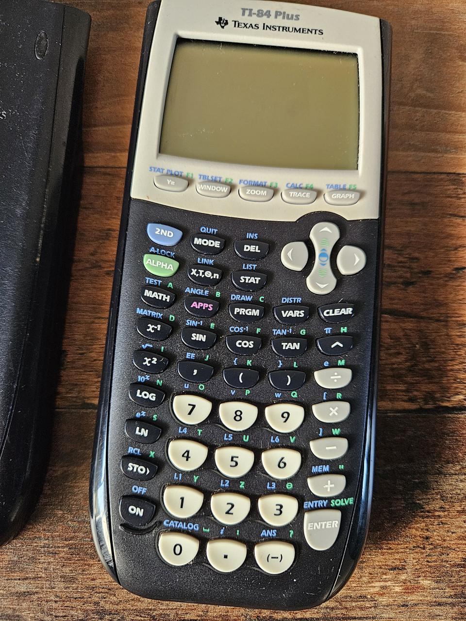 Texas Instruments TI-84 Plus grafische vintage rekenmachine