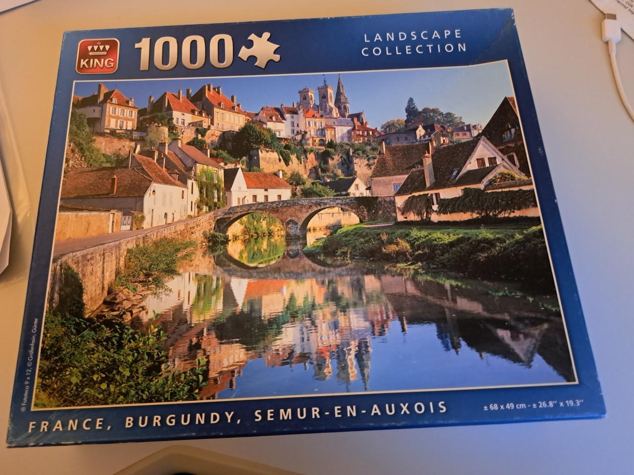 Legpuzzel van 1000 stukjes.  Puzzel Landscape Collection.