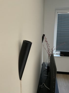 Moderne wandlampen (zwart metaal)