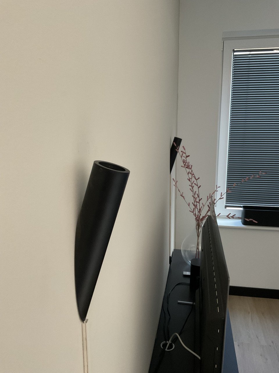 Moderne wandlampen (zwart metaal)
