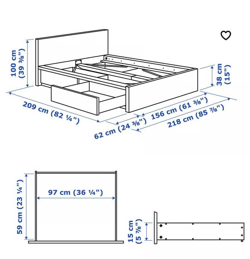 2-persoonsbed 140x200