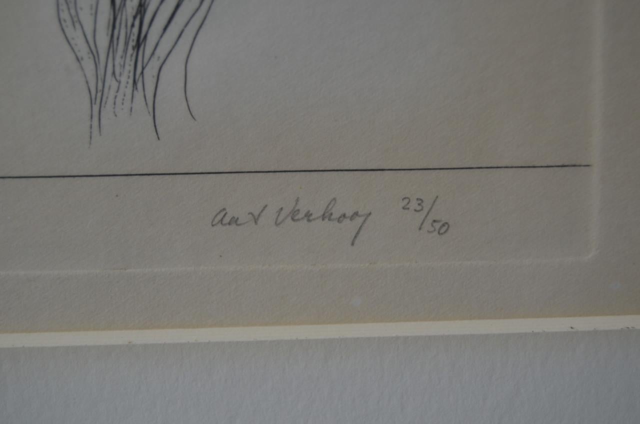 2 Etsen Aat Verhoog pendant gedrukt, gesigneerd/genummerd