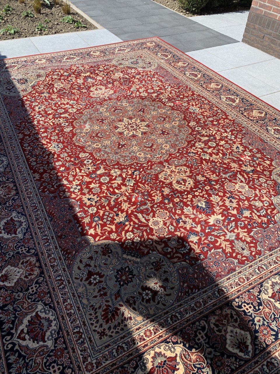 ✨Schitterend Sfeervol Vintage Vloerkleed Louis de Poortere✨Rood/Zacht Groen