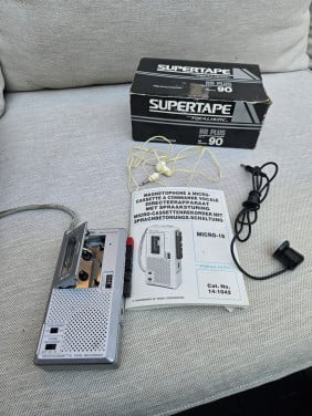 Zgan Realistic Micro-18 Dicteerapparaat Microcassette Recorder...