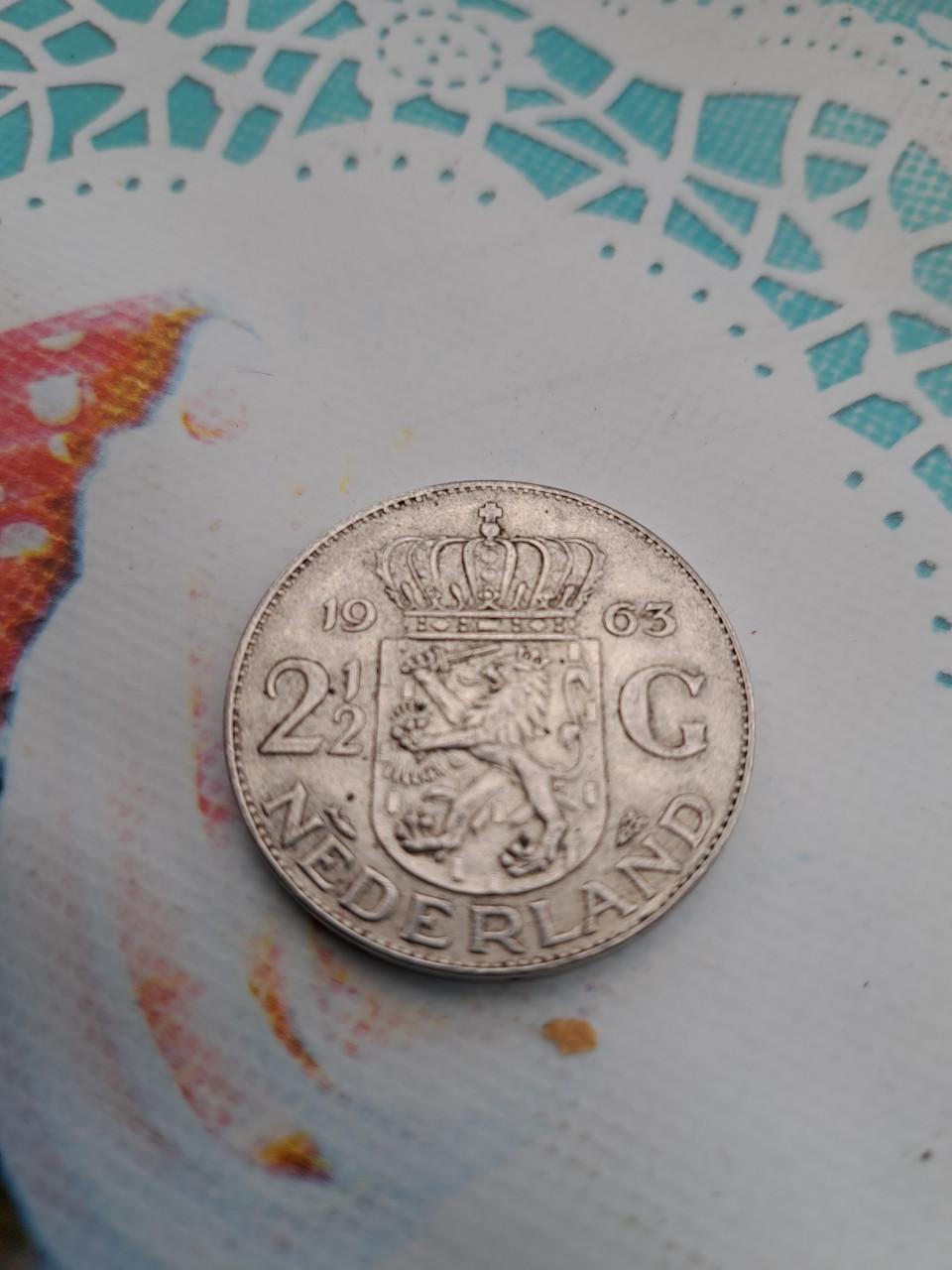 Rijksdaalder juliana 1964 en 1963 zilver