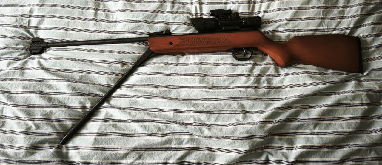 Luchtbuks 5.5 mm onderspanner te koop