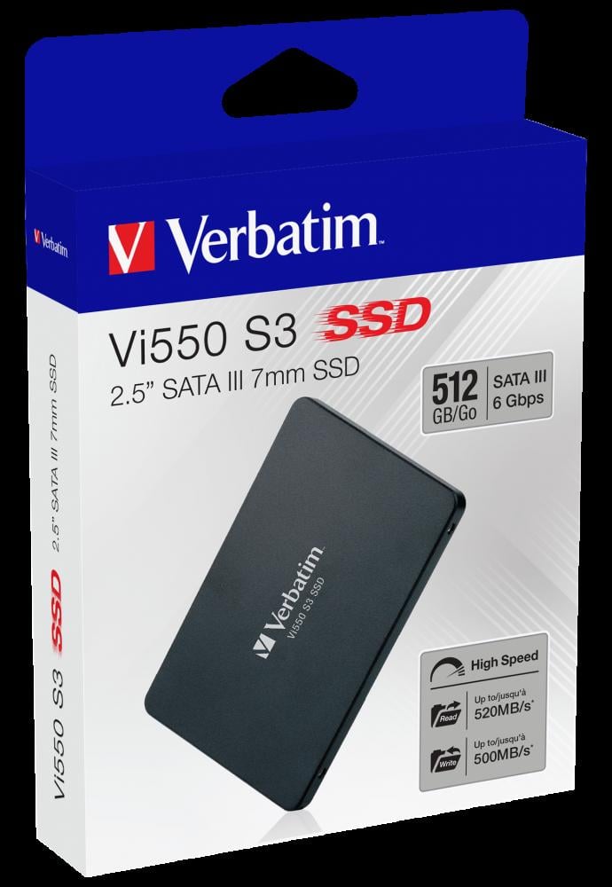 Verbatim Vi550 S3 512GB sata SSD  2,5" SATA III 7mm SSD