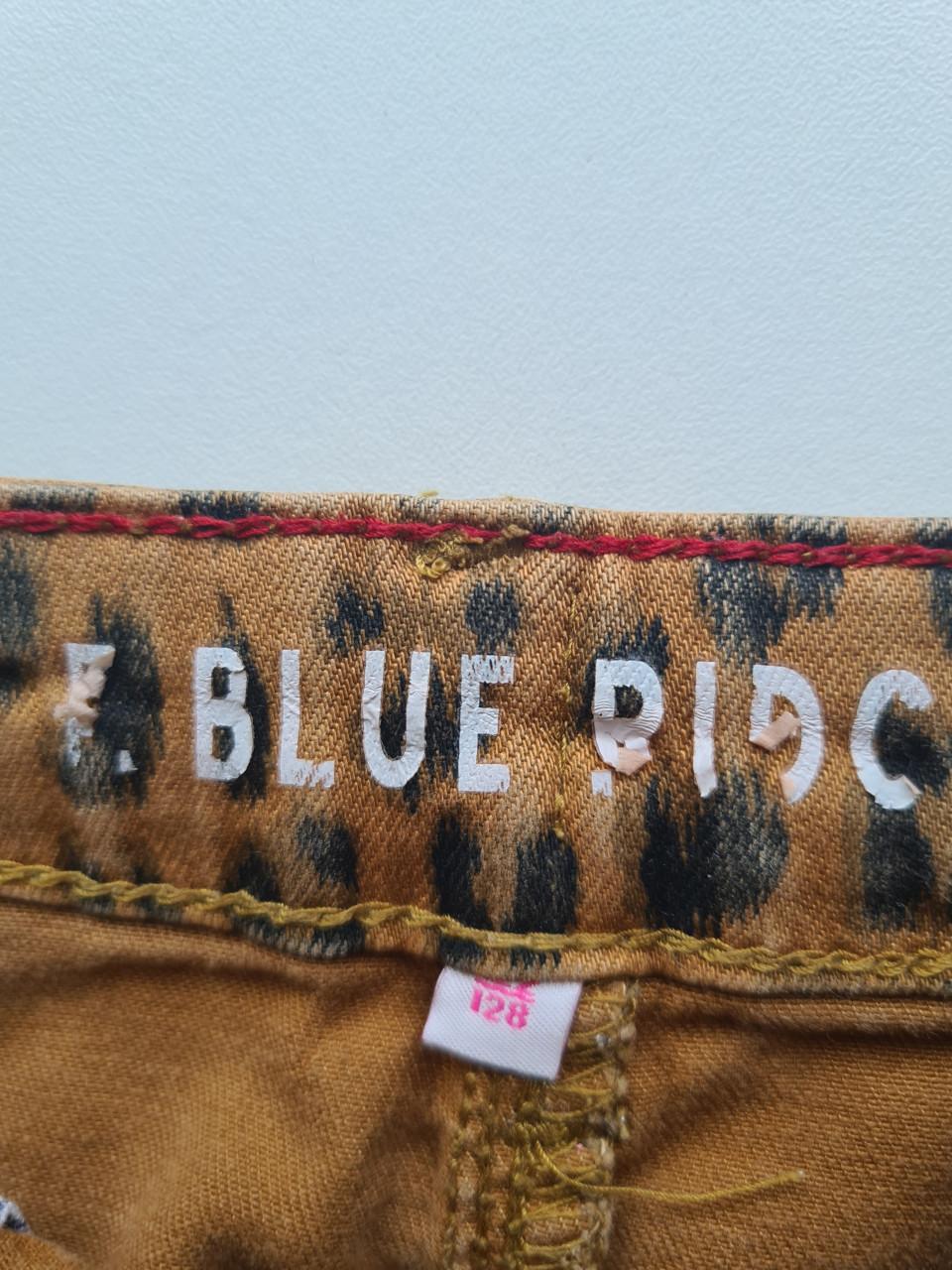 Blue Ridge bruin-mosterdgeel tijgerprint spijkerstof rokje  Maat 122-128