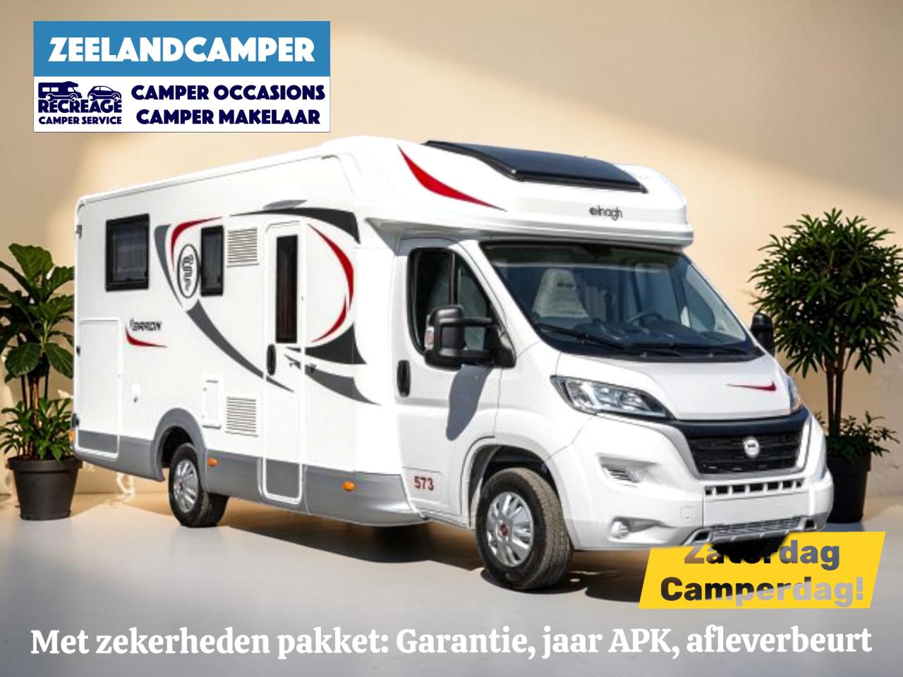 Elnagh Baron 573  - Half-integraal camper, 12 maanden garantie!