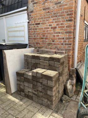 Gratis 9 m2 betonklinkers