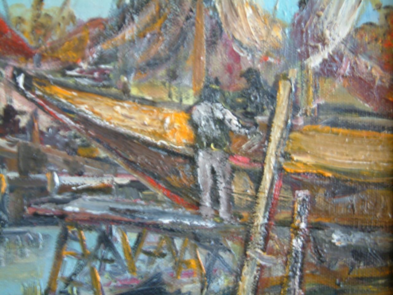 Sterk staaltje zeemans  kunst redders in storm   Jac Caljouw  Arnemuiden