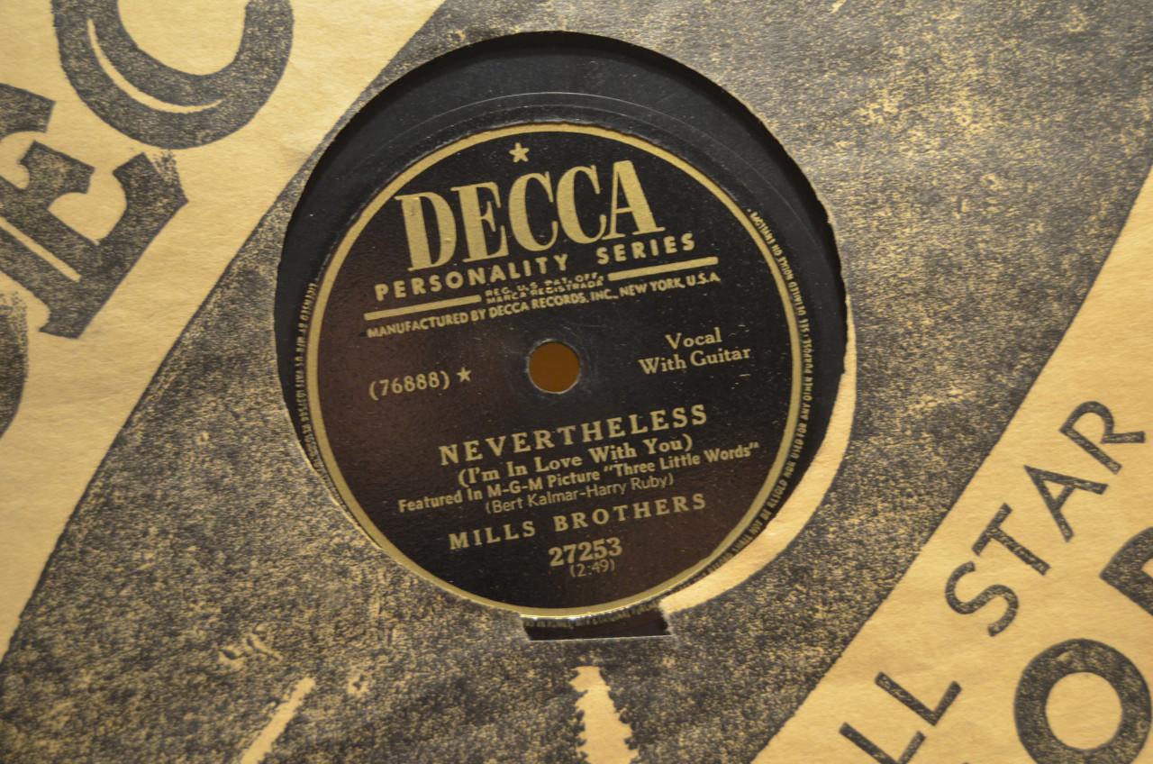 78 rpm Mills Brothers jaren '40 en '50 héél veel stuks.
