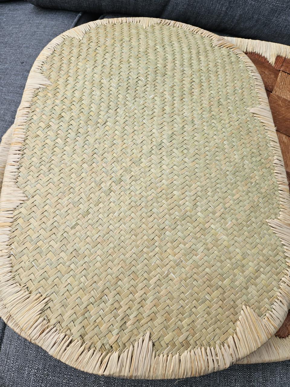 Set van 6 handgemaakte placemats van natuurlijke materialen