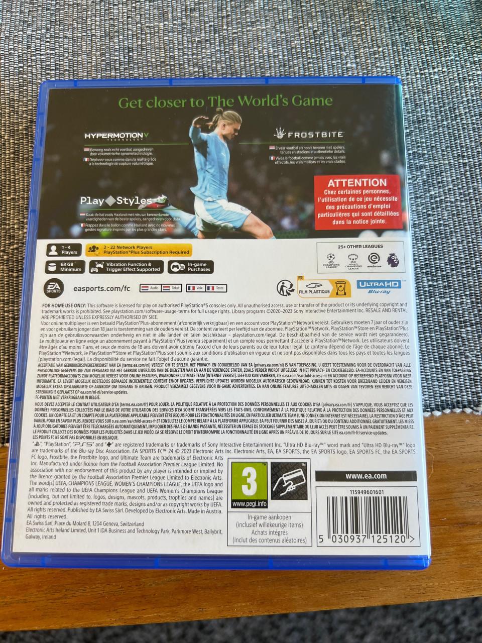 Ps5 game FC24