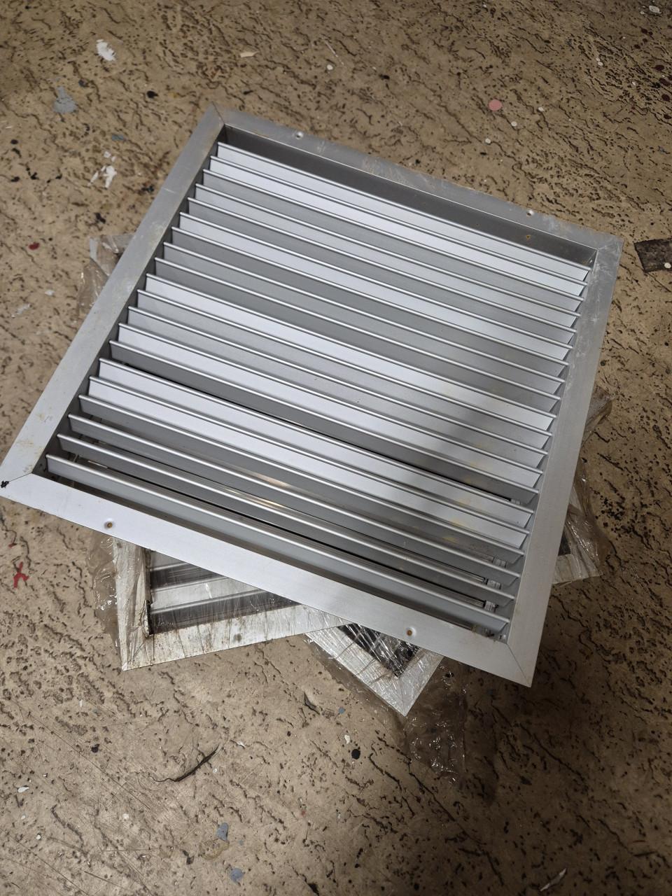 Aluminium brandwerend ventilatierooster 45x45 cm