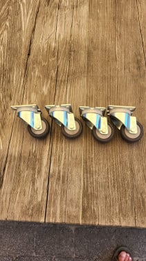 Zwenkwiel 50 mm met montageplaat (nieuw), merk Steinco