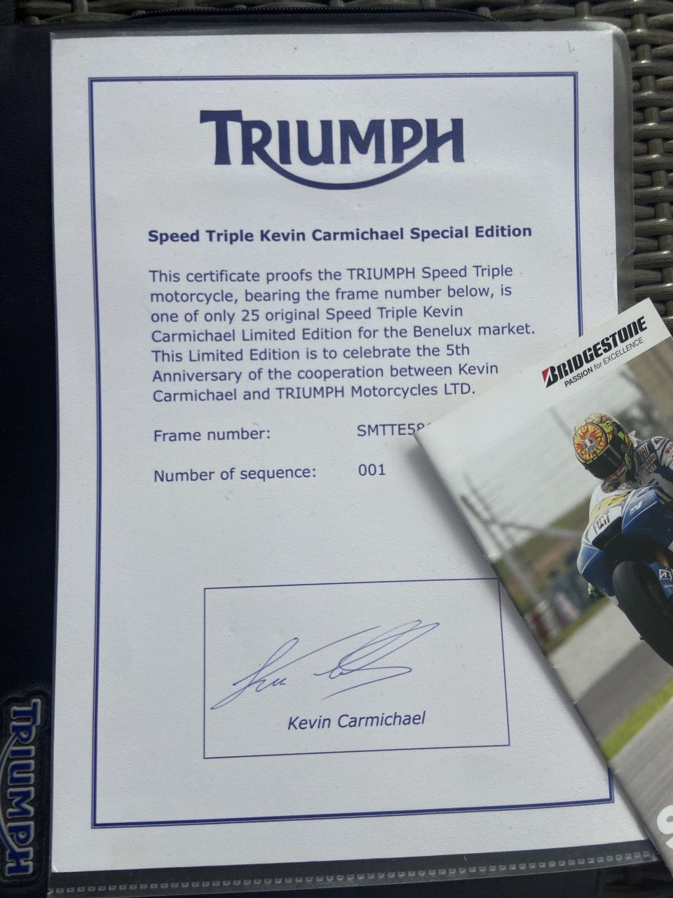 Triumph Speed Triple Carmichael Special Edition - Nr. 1 van 25