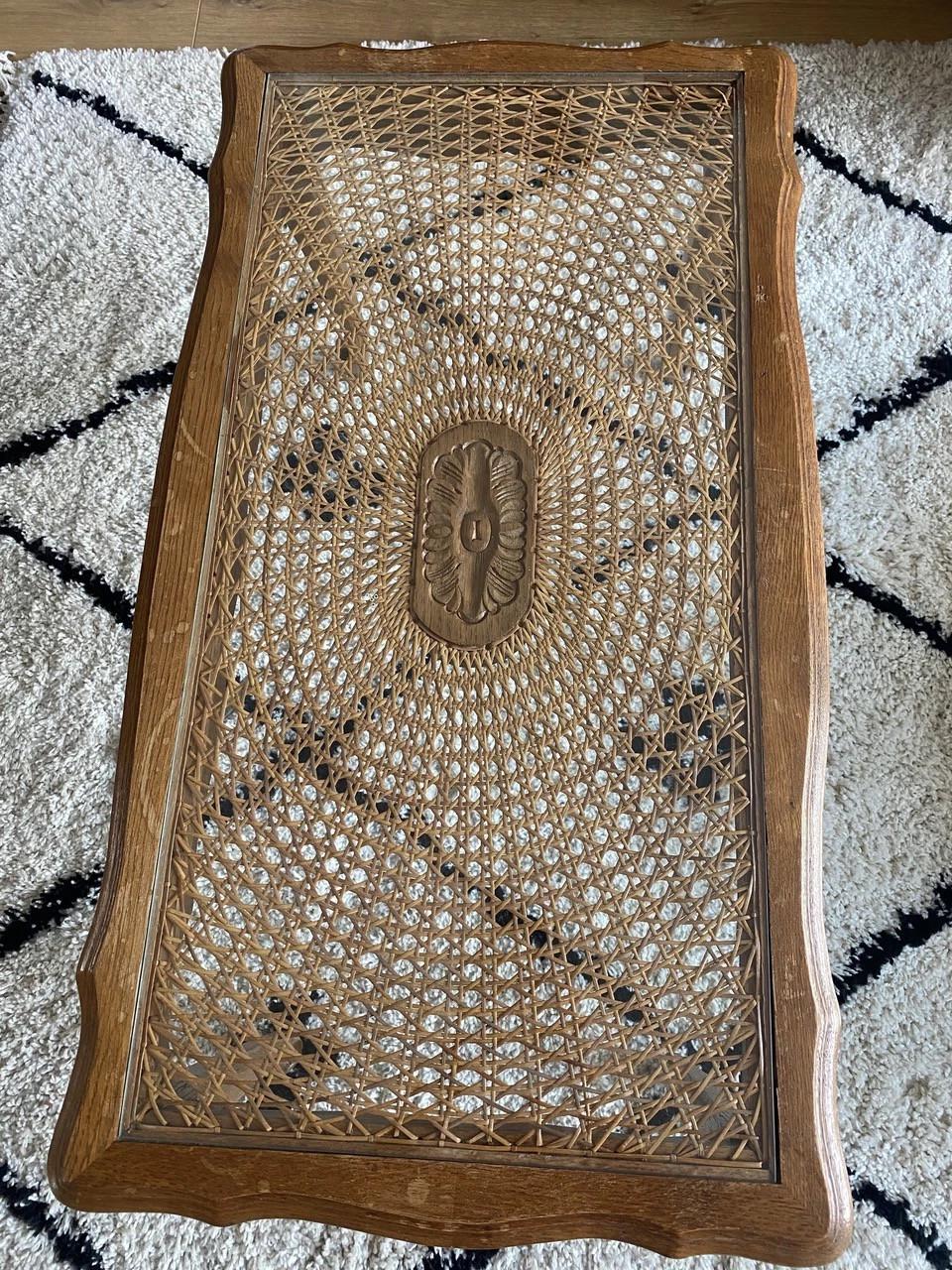 Vintage webbing coffee table salontafel