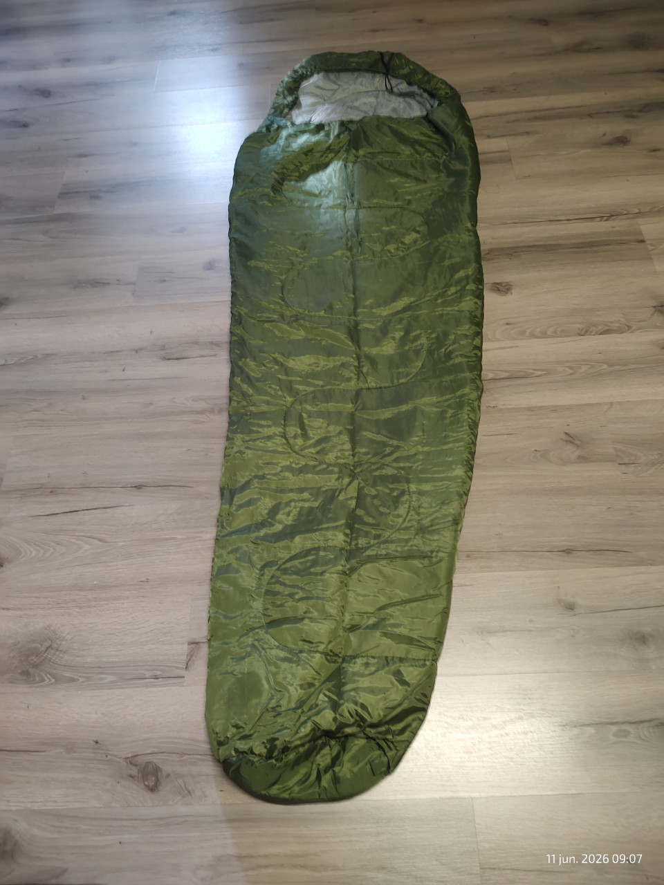 Groene slaapzak
