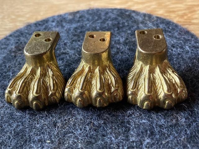 Koperen Kandelaartjes - visitekaartjeshouder, -en driepoot