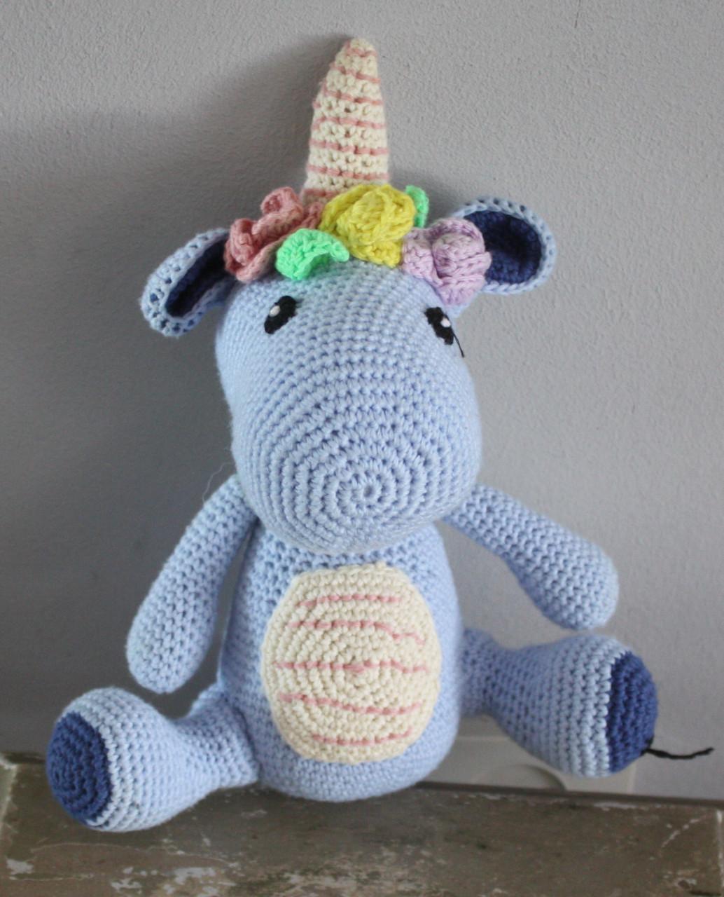 Knuffel gehaakte dino