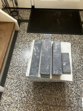 9x Terrazzo vloertegel 40x40 cm Granito Roma - 1,44 m2