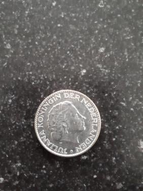 Zilveren gulden Juliana 1955