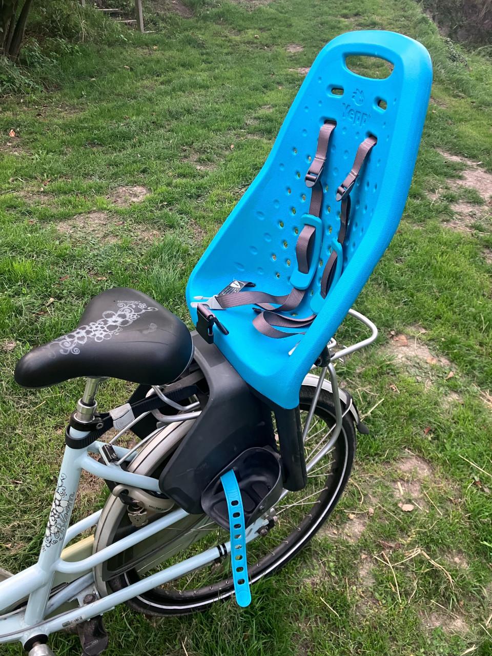 Gazelle Bloom moederfiets met twee Yepp stoeltjes