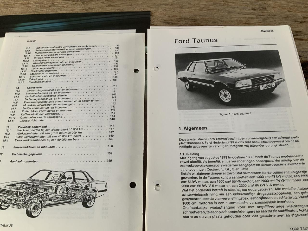 Ford Taunus 162 pg. Handboek als nieuw