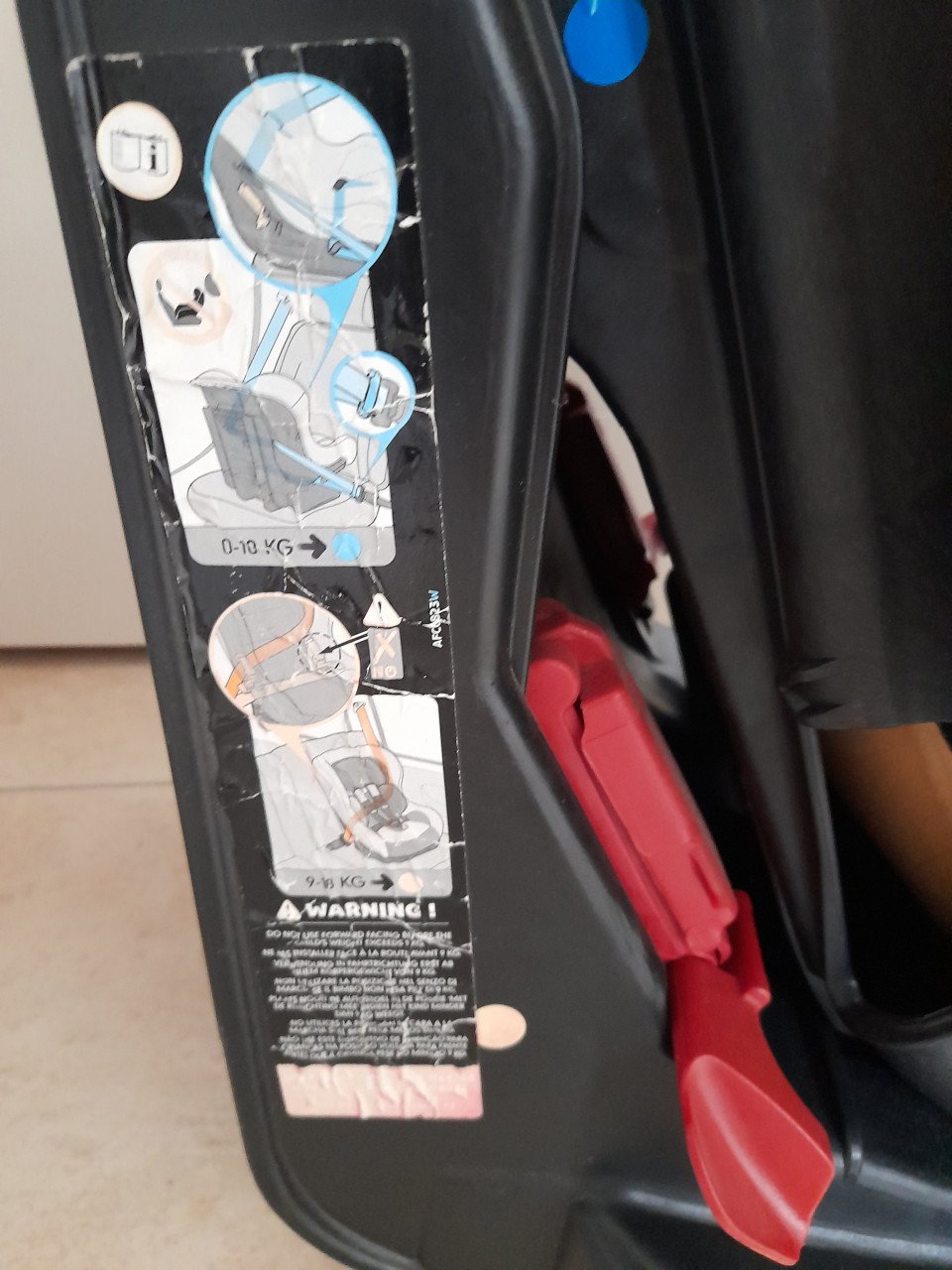 Nania autostoel  0 / 18 kg (in goede staat )