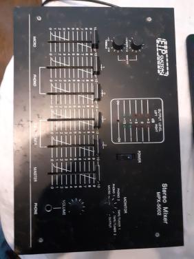 2 x Stereo Mixer zwart platte - 6 kanalen - van ETP Systems
