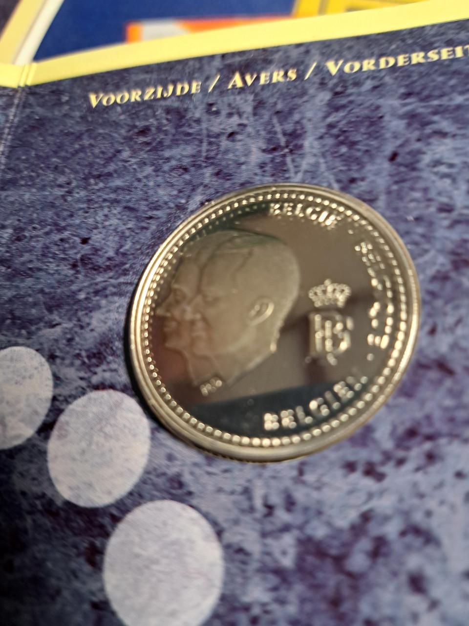 250 franc belgie 925 zilver