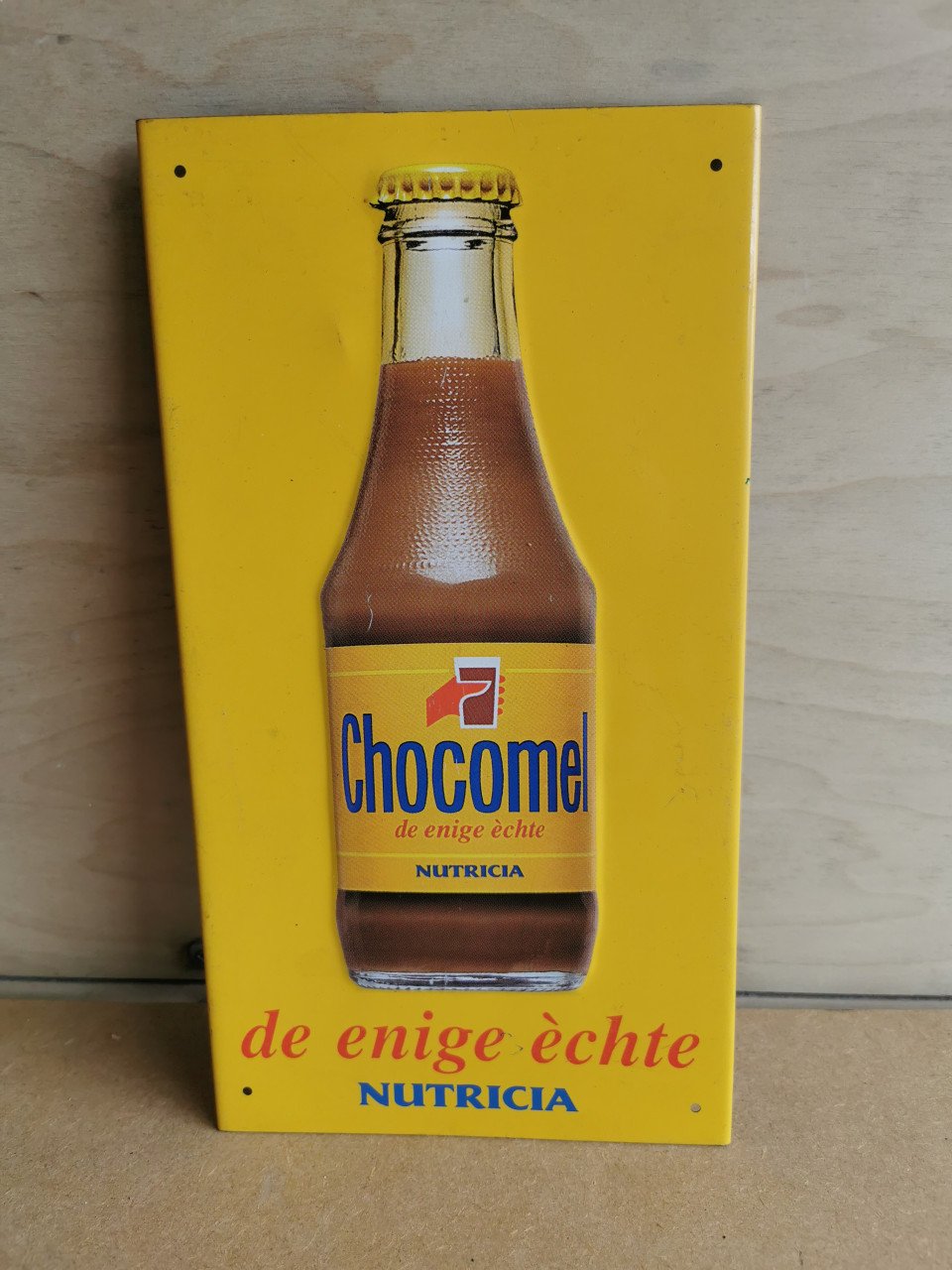 METALEN RECLAME BORDJE NUTRICIA CHOCOMEL
