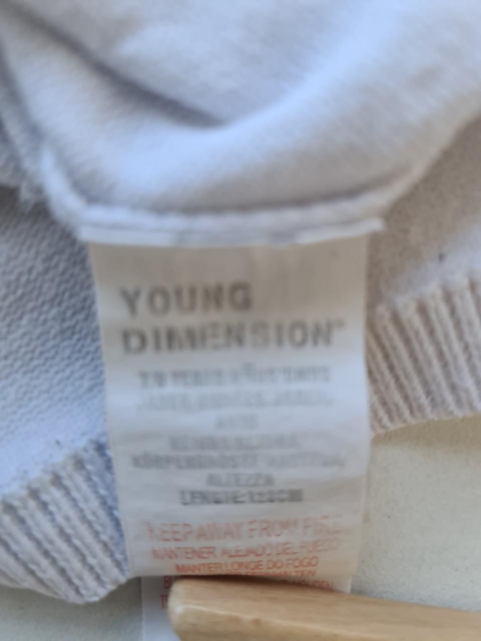 Young Dimension wit vestje  Maat 122-128