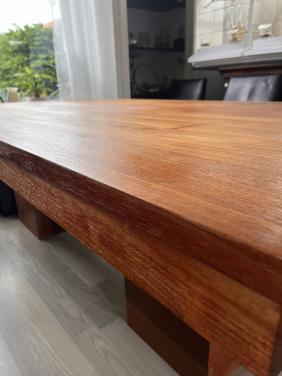 Massief houten eettafel teak