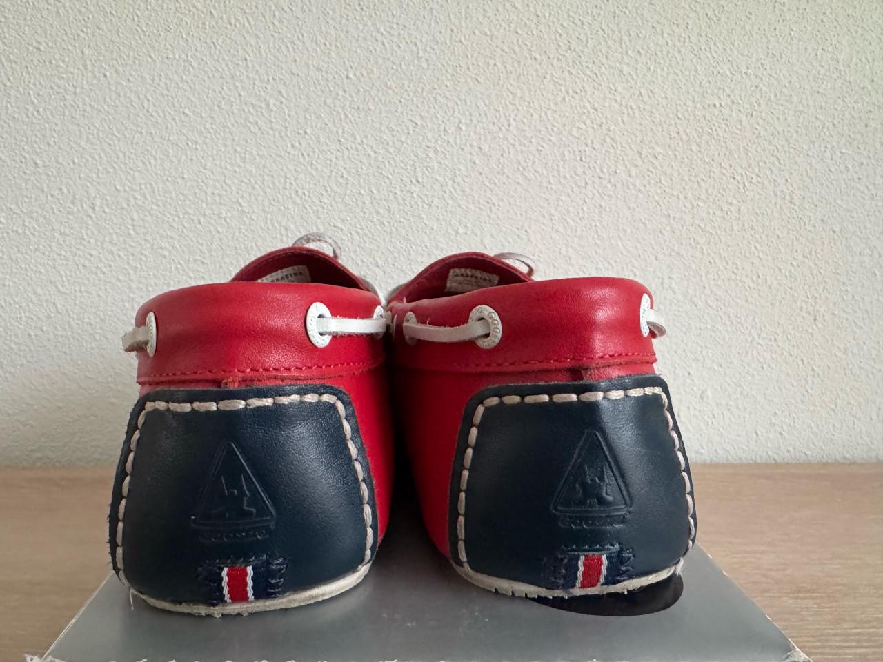 Mooie rode leren mocassins van Gaastra - maat 42