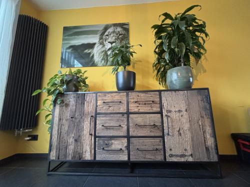 Robuust wagonhouten dressoir