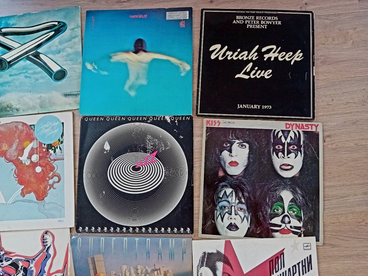 LP's 16 stuks. Uriah heep,vangelis,oxygene queen enz