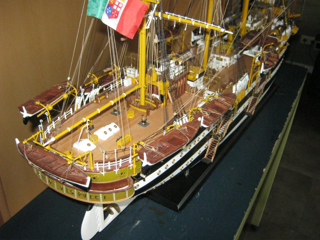Scheepsmodel. AMERICO VESPUCCI.