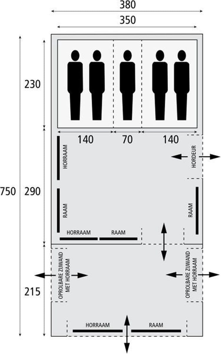 Bardani Airspace 380TC + Aanhangwagen